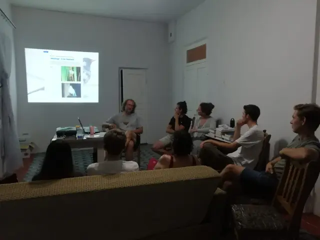 Behind-the-scenes photo from the 2023 Batumi Raptor Count autumn season