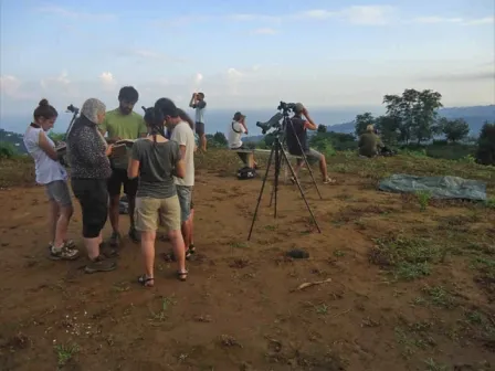 With some literature on the stations and birds in the sky our students are learning to identify guilds of raptors.