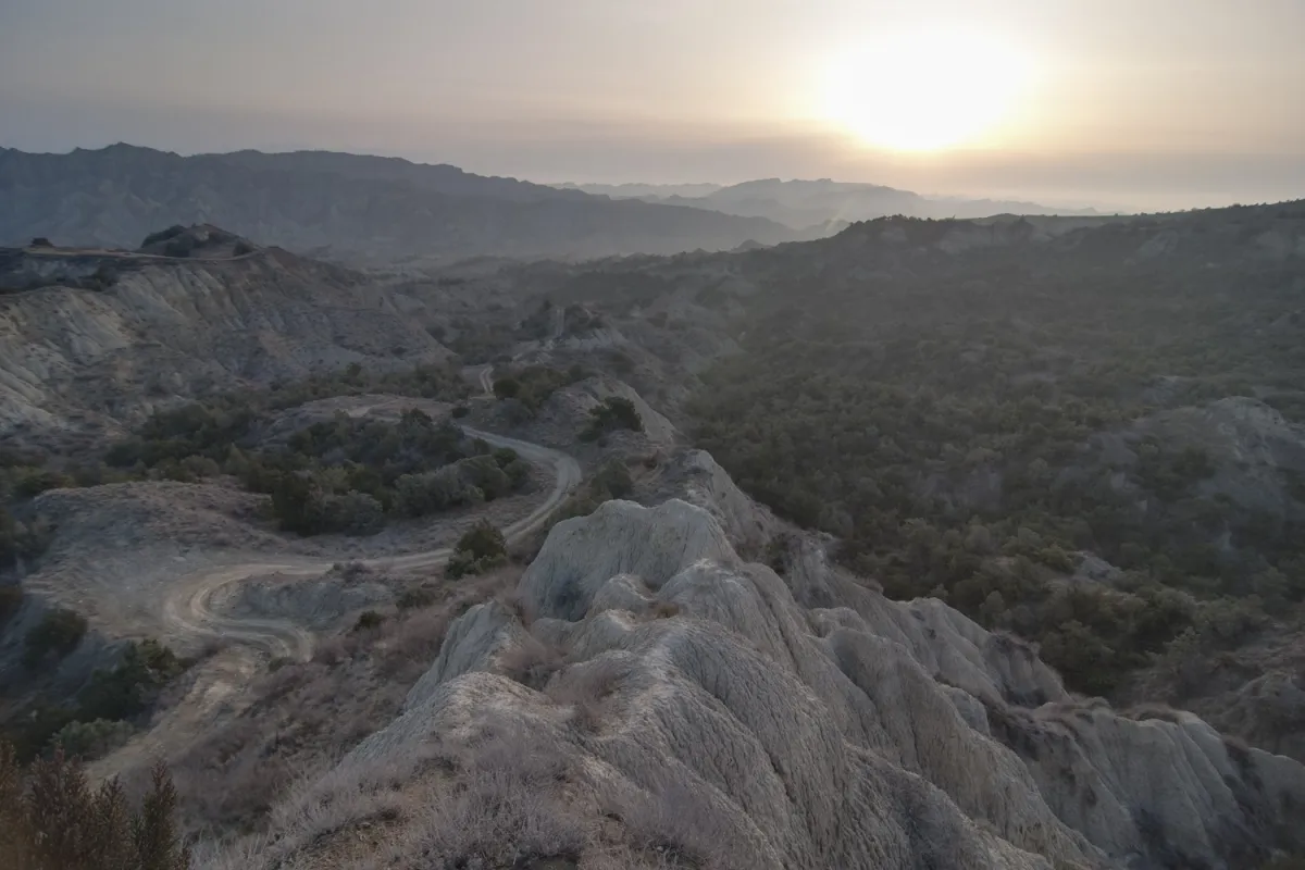 Winding roads in the national park