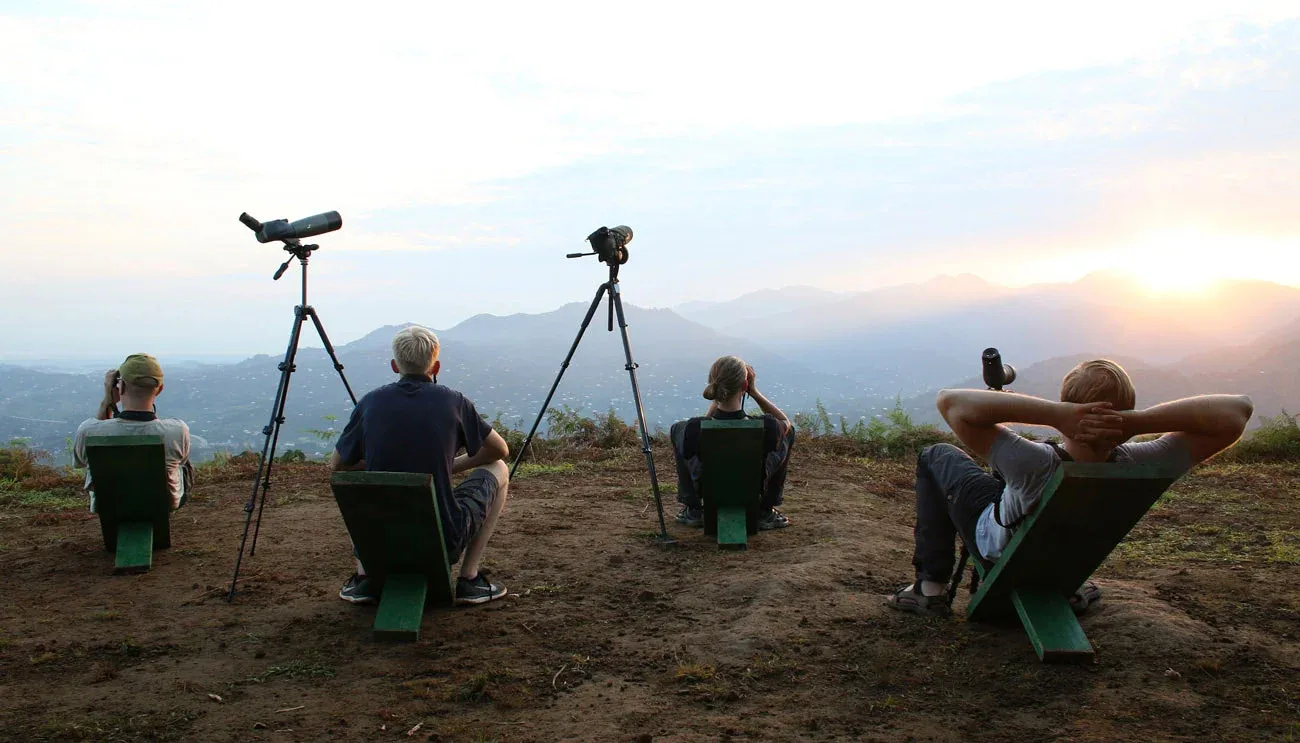 Sunrise from station 1. The calm before the storm in a landscape you won't quickly forget